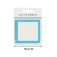 thumbnail image 3 of 1 Pc Sparkle Sticky Notes, Clear Post It Notes Pastel, Cute Self Adhesive Note Memo Pads, Transparent Glitter Notepads Stationery, See Through Notes, Small to Do List, Office Supplies, 3 Inch, Blue, 3 of 9