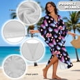 thumbnail image 7 of DISNIMO Butterfly Flower Print Kaftan Dress for Women Plus Size Summer Swimsuit Cover ups V Neck Batwing Sleeve Bathing Suit Coverups Casual Loose Caftan Dresses, 7 of 7