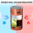 thumbnail image 2 of 20oz Coffee Tumblers Halloween Cat & Bat Pattern Stainless Steel Vacuum Insulated Travel Tumbler Coffee Cups Mug with Lid and Straw with Cleaning Brush for Cold & Hot Drinks, 2 of 5