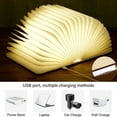 thumbnail image 5 of Folding Book Light,Portable Book Lamp Light,Accordion Books Shaped Lights,3color Lights,Rechargeable Foldable LED Paper Lamp for Home Decor,Unique Gifts for Books Lover(3 Color Light Small、KKL), 5 of 8