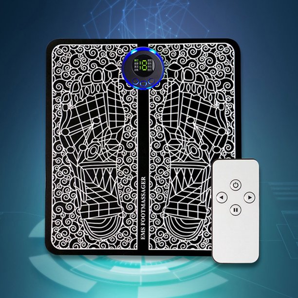 Almohadilla de masaje EMS Control remoto Foot Spa USB recargable para relajar pies y piernas