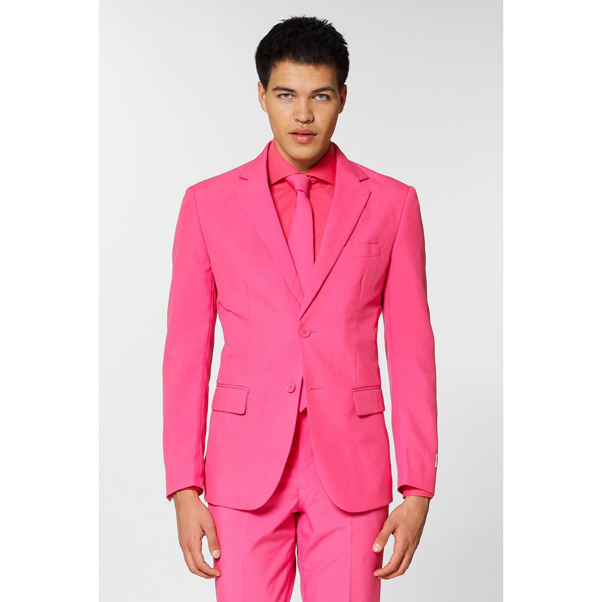OppoSuits - Bubblegum Pink Traditional Men Adult Slim Fit Suit - XL ...