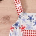 thumbnail image 5 of TOWED22 Baby Girl Summer Clothes Cute Ruffle Romper Sleeveless Rompers Dress Newborn Girls Infant Jumpsuit Clothing Watermelon Red,6-9 M, 5 of 7
