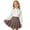 00-Grey40, variant on Lullu Girls School Uniform Pleated Skirt Classic Plaid A Line Skirt, Grey, Sizes 5-16
