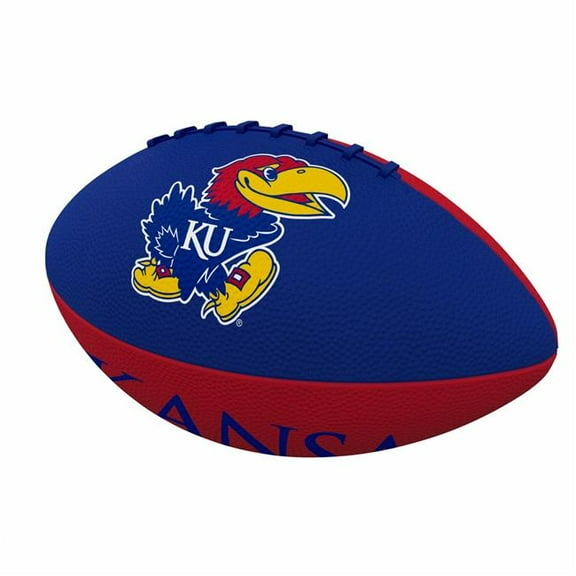 Logo Brands 157-93JR-2 Kansas Pinwheel Junior Size Rubber Football