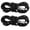 Black, variant on Homesteed Elastic Shoe Laces Sparkling DIY Shiny Laces for Sneakers Boots High-Tops Fashion Accessories