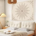 thumbnail image 2 of Gojian Boho Floral Mandala Tapestry Wall Hanging Pink Bohemian Flower Medallion Tapestry Aesthetic Watercolor Hippie Indian Small Tapestries for Bedroom Living Room Dorm Decor, 2 of 6