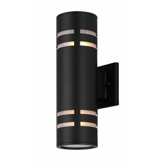 IOL256BK Canarm Inc Tay - 2 Light Outdoor Wall Mount-13 Inches Tall and 5.63 Inches Wide-Black Finish