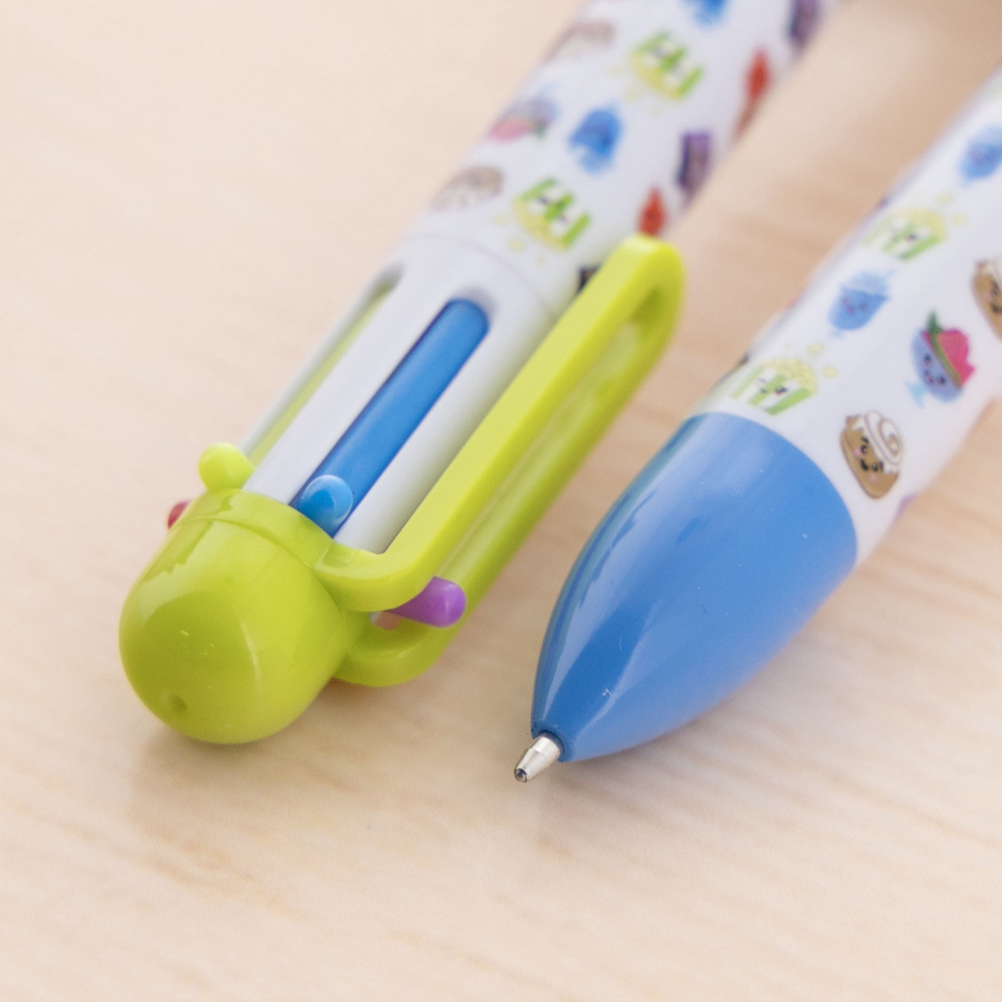 BAZIC 6-Color Scented Ballpoint Pen, 1.0mm Medium Point, Assorted Retractable Multicolor Pen, 24-Packs