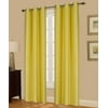 (#72) 1 Panel Lime Yellow Solid Thermal Foam Lined Blackout Heavy Thick Window Curtain Drapes Bronze Grommets 84  Length