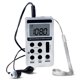 thumbnail image 4 of Mini radio recargable HANRONGDA AM / FM portátil de 2 bandas, receptor de radio estéreo digital de bolsillo con pantalla LCD para auriculares Inevent DZ2999-02B, 4 of 7