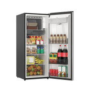 Galanz 6.5 Cu Ft Compact Refrigerator with Water Dispenser – Single Door Mini Fridge, Stainless Steel Look, ENERGY STAR