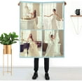 thumbnail image 3 of Custom Blanket Personalised Blanket with Photos Text.Custom Blanket with 1-9 Photo Collages.Flannel Blankets for Family Birthday Wedding Gift Fits Couch Sofa Bedroom Living Room-100cmX125cm, 3 of 6