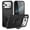 17Pro-Black, variant on Full Coverage Housing Case for Phone 17 Series Cover Protective Bumper Shell Cover Case with Kickstand