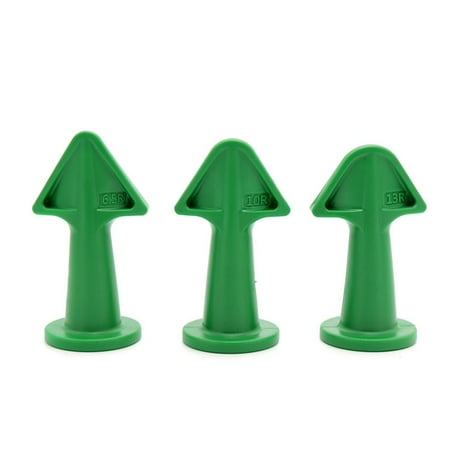 

Kironypik Caulk Nozzle Applicator Rubber Sealant Finishing Tool Grout Scraper green