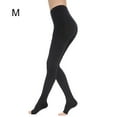 thumbnail image 4 of Compression Pantyhose, Graduated Support Compression Tights, Varicose Veins Compression Stockings for Circulation. Black exposed toe M, 4 of 6