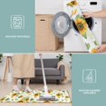 thumbnail image 6 of White Green Leaf Flower Sunflower Pattern Kitchen Rugs Sets Of 3,Kitchen Runner Rugs Non Skid Washable,Decorative Kitchen Floor Mats for Kitchen,Sink,Laundry,17"x30"+ 17"x47" + 17"x59", 6 of 6