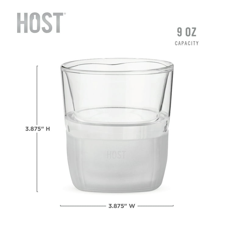Insulated Whiskey Glass Set (9 Oz) Double Wall Thermal Rocks Cup Bourbon
