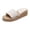 White, variant on Rokment Women's Platform Wedges Dress Slippers for Indoor Outdoor Fashion Casual Beach Chunky Memory Foam High Heels Slip on Slides Sandals Black Size 5.5