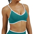 thumbnail image 2 of Lixiuxyad Women's High Support Seamless Sports Bra Yoga Tank Top Workout Athletic Shirt For Running Gym Fitness Training,Bras for Women Green L, 2 of 6
