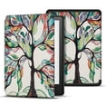 thumbnail image 3 of Case for 6.8" Kindle Paperwhite 11th Generation 2021 / Kindle Paperwhite Signature Edition, PU Leather Cover, Protective Sleeve Folio Case for Kindle E-Reader with Auto Sleep/Wake, Life Love Tree, 3 of 7
