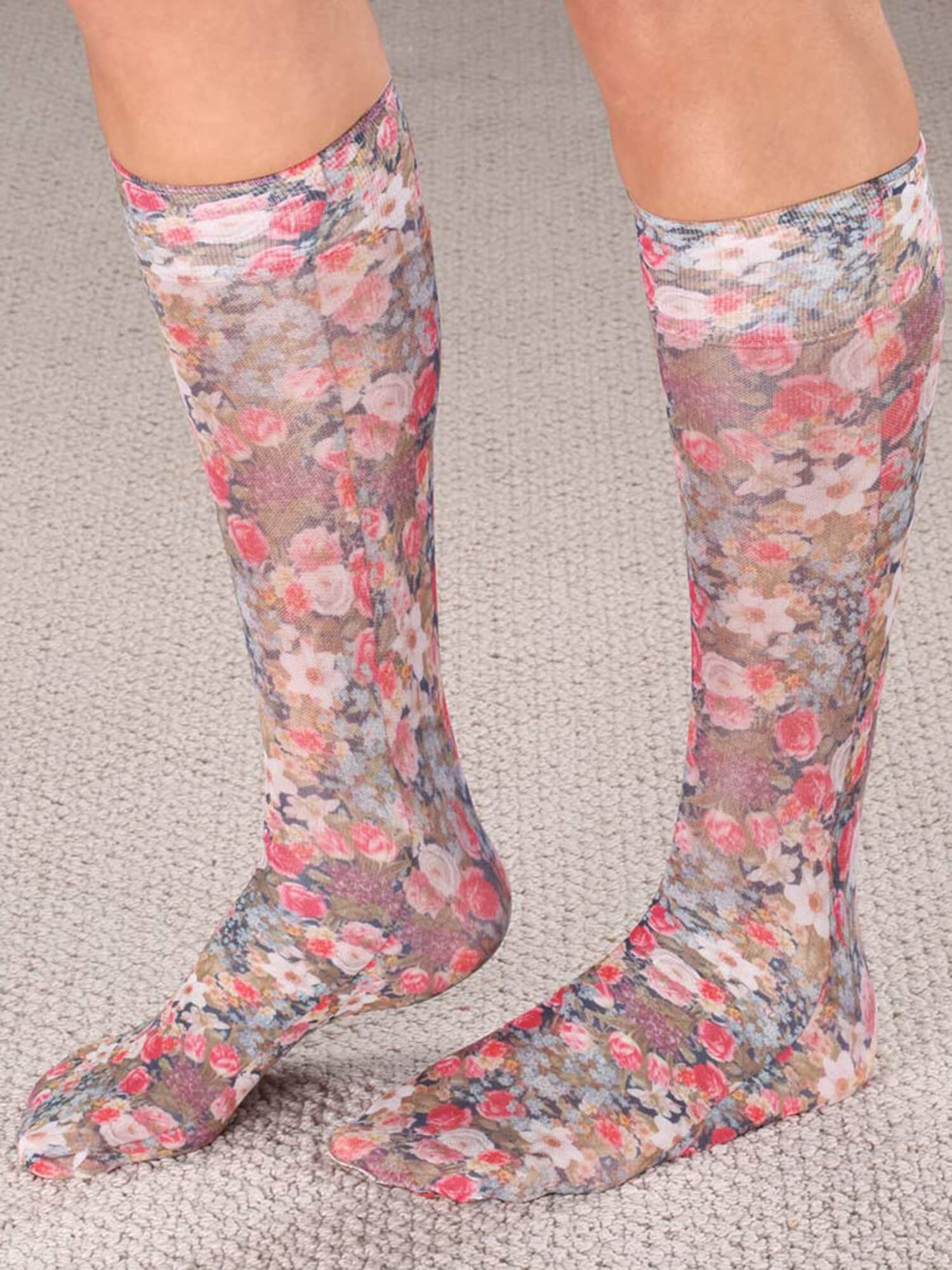 Celeste Stein Compression Socks 20-30mmHg, Antique Floral, Queen