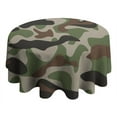 thumbnail image 4 of Camouflage Round Tablecloth 60x60in(153x153cm) – Waterproof Polyester Table Cover with Full Print Design, Wrinkle Resistant & Washable for Kitchen Dining Party Decor, 4 of 6