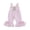 Light Pink, variant on Toddler Baby Girl Easter Outfit One Piece Easter Overalls Bunny Embroidery Romper Flare Pants Sleeveless Plaid Bow Bell Bottom Jumpsuit