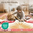 thumbnail image 4 of ODIKA Repeating Botanical Stripe Motif Confetti Border Whimsical Wreath Pet Friendly & Kids Safe Play for Playroom, Bedroom, Reading Nook, 4 of 7