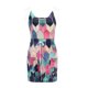 thumbnail image 5 of ICHUANYI Clearance Women'sCasual V Neck Sleeveless Dresses Stripe Splicing Sling Belt Mini Dress(Pink, XL) Ichuanyi Ichuanyi, 5 of 6