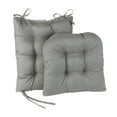 thumbnail image 3 of Klear Vu Gripper Non-Slip Omega 2-Piece Rocking Chair Cushion Set, Gray, 3 of 4