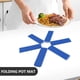 thumbnail image 4 of Batería de Cocina Manteles individuales plegables Anti-escaldado Cazuela Pad Pan Pot Holder Uso en el hogar (Azul), 4 of 7