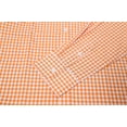 thumbnail image 4 of Men's Plaid Long Sleeve Cotton Casual Button Down Slim Fit Dress Shirts Orange 3XL, 4 of 5