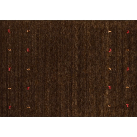 Ahgly Company Indoor Rectangle Persian Orange Traditional Area Rugs, 5' x 7'