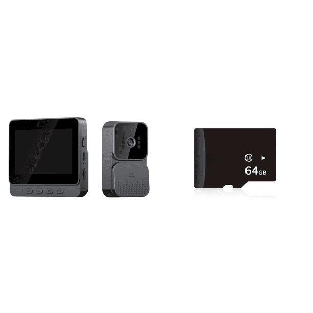 2.4G Video Timbre IR Nocturna Ojo Mirilla Cámara 1080P para Interior Al Aire Libre