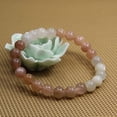 thumbnail image 3 of Natural Multicolor Sunstone Crystal Gemstone 8mm Round Beads Stretch Bracelet 7" Unisex, 3 of 5