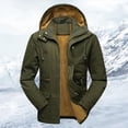 thumbnail image 2 of Men's Winter Workwear Jacket Medium Long Casual Textured Warm Thickened Outdoor Coat, 2 of 8