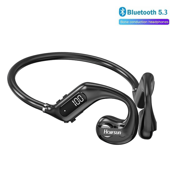 Bluetooth EarbudsBone conduction air conduction bluetooth headset wireless sports running hanging ear neck typeSweatproof In Ear Headphones for Running