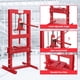 thumbnail image 2 of Prensa Hidráulica de 6 Toneladas, Banco de Trabajo, Marco H, Altura Ajustable, Prensa para Taller y Garage, Color Rojo, 2 of 5