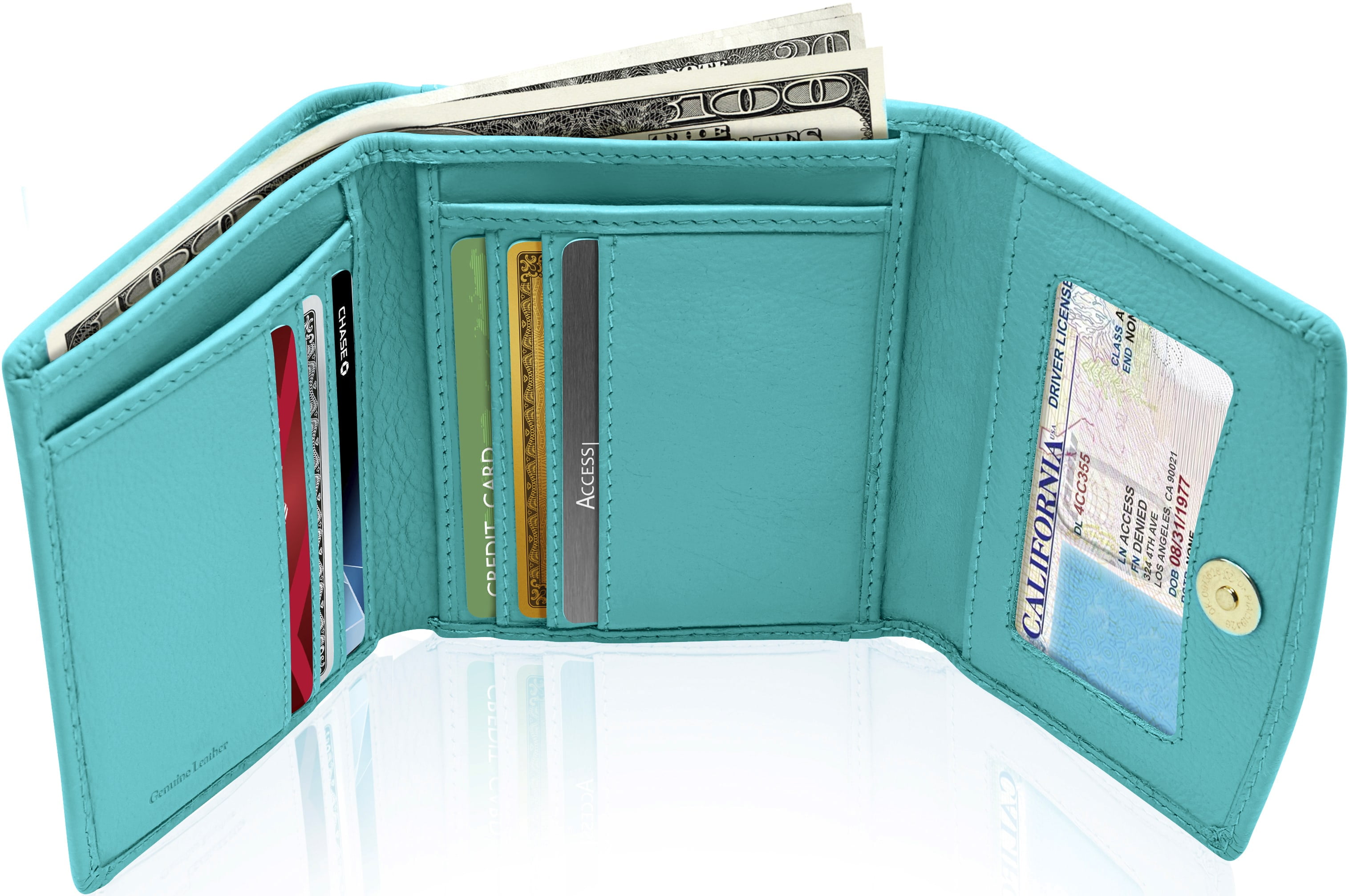 Slim Wallet For Men Women Ultra Thin Mini Small Female Coin Purse ID Card Holder
