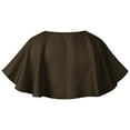 thumbnail image 3 of Fgnfyis Versatile Knit Tie Shawl Wrap Elegant Capelet For Themed Parties And Events Coffee One Size, 3 of 4