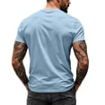 thumbnail image 5 of LWavelet V Neck Mens T-Shirts Short Sleeve Summer Comfort Shirts for Men Classic Casual Summer Basic Tee Shirt, 5 of 7