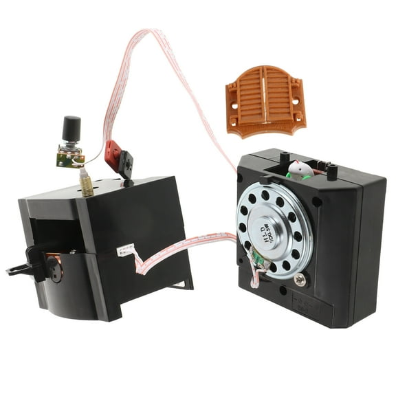 PBPBOX Black Quartz Cuckoo Clock Movement with Nonhook Design for Reliable Timekeeping and Minimalist Aesthetic 3.8 x 2.2 x 1.2 Inches