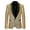 Gold, variant on UTTOASFAY Men'S Autumn and Winter Personality Sequins Casual Suit Jacket Black 4(S)