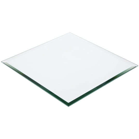 Plymor 10" Square, 5mm Thick Beveled Glass Mirror