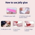 thumbnail image 3 of Yoyauz 24PCS Almond Shaped Nail, Fake Nail, Pink And White Ghost Design, Charming Acrylic Nail, Halloween Suitable For Girls And Ladies, 3 of 5