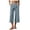 *Light Blue, variant on VBVC Women's Straight Leg Corduroy Capri Pants , High Waisted Cropped Trousers For Women , Ladies' Casual Relaxed Pants with Pockets, Brown , S-2XL