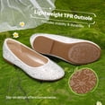 thumbnail image 3 of Zapatos de Vestir para Niñas DREAM PAIRS MUY Shine Blanco Slip-On, 3 of 6