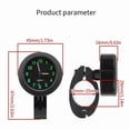 thumbnail image 5 of Motorcycle Universal 7/8 Inch Handlebar Watch Clock with Buckle Waterproof Sun-Proof Shockproof Black, 5 of 5