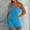 Blue, variant on Pyhlmscde Women's Strapless Tube Bodycon Romper Shorts Jumpsuit, Jumpsuits for Women, Strapless Bras for Women, Sleeveless Tops for Women